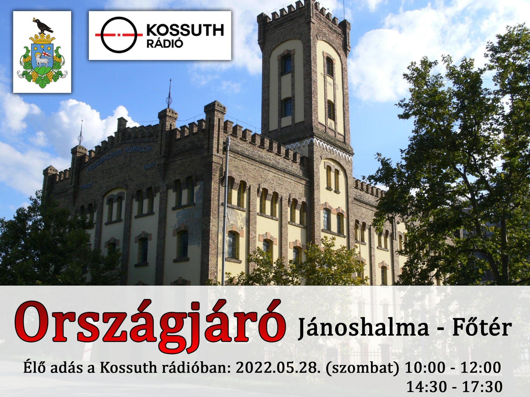 Élő közvetítés Jánoshalmáról szombaton