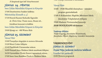Meghívó Jánoshalmi napok - ünnepeljünk együtt