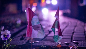 Megemlékezés a Béke téri 1956-os emlékműnél