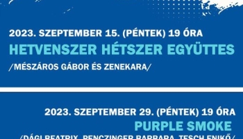 A Zenés Esték rendezvénysorozat újabb eseményeire meghívó