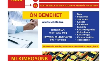 Változások a háziorvosi ügyeleti ellátásban 2023. november 1-től