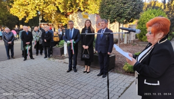 Az 1956-os forradalom és szabadságharc emlékére szervezett városi ünnepség