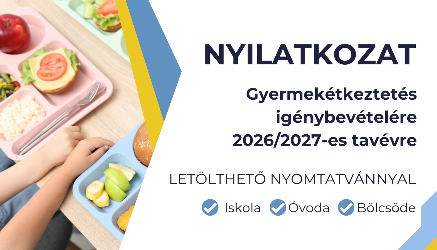 Gyermekétkeztetés nyilatkozat 2026/27